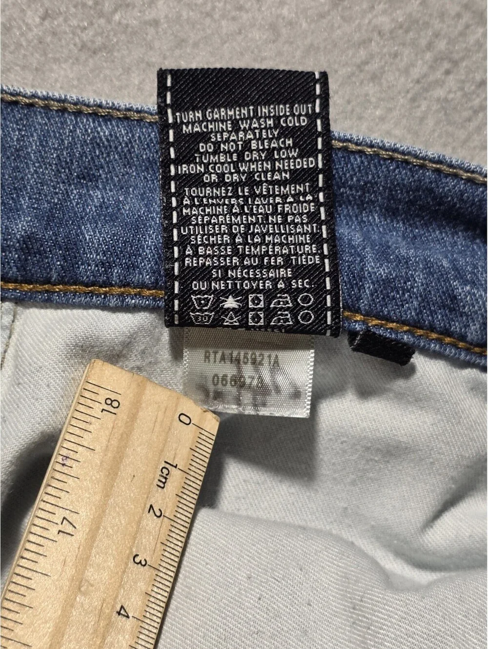 7 For All Mankind Carsen Straight Leg Jeans Mens Size 34 Stretch Blue Denim